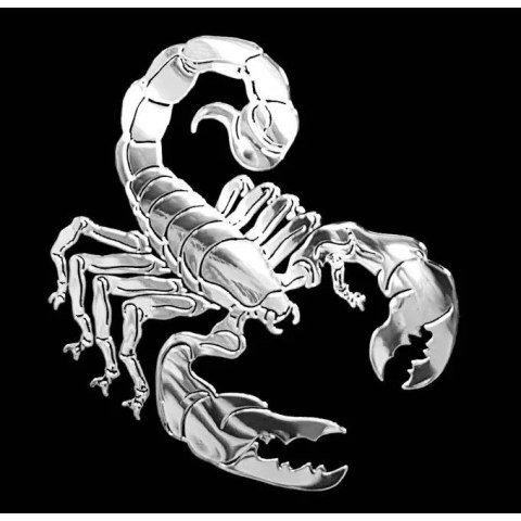 NAKLEJKA SAMOCHODOWA SKORPION Tribal Emblemat