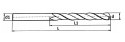 WIERTŁO DO METALU 3MM BARDZO DŁUGIE 3,0x240MM HSS