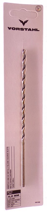 WIERTŁO DO METALU 4MM BARDZO DŁUGIE 4,0x175MM HSS WIERTŁO DO METALU 4MM BARDZO DŁUGIE 4,0x175MM HSS