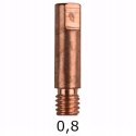 KOŃCÓWKA PRĄDOWA MIG MAG M6, dł.25mm 0,8mm; 1szt