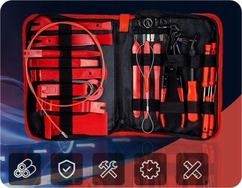 Zestaw ściągaczy do demontażu tapicerki EM Automotive 870525