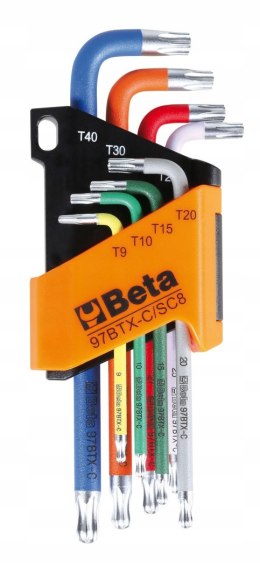Komplet 8 kluczy Torx kolorowych 97BTX-C/SC8 BETA