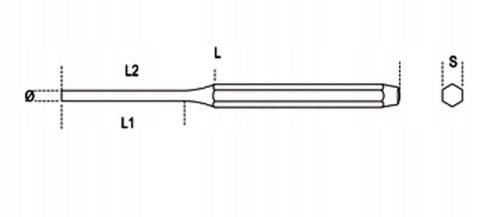 WYBIJAK CYLINDRYCZNY, MODEL 31, 6X182MM BETA WYBIJAK CYLINDRYCZNY, MODEL 31, 6X182MM BETA