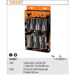 Zestaw 7 wkrętaków do pobijania Beta 1243/D7