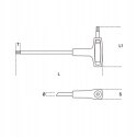 KLUCZ TRZPIENIOWY KĄTOWY TORX 97TTX, T10 BETA