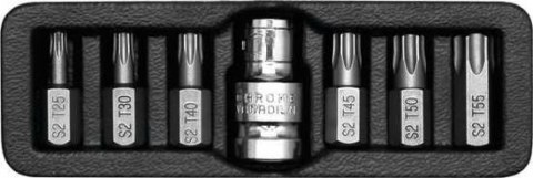 Końcówki wkrętakowe torx, kpl. 7 szt. YATO