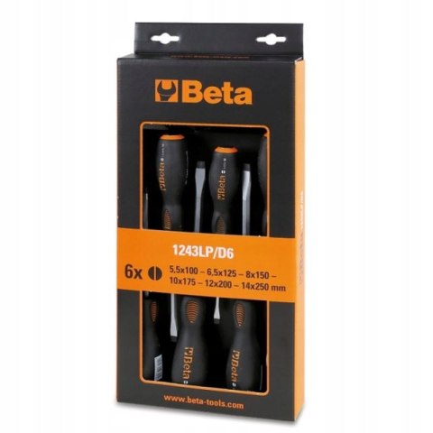 Wkrętaki płaskie do pobijania 6szt BETA 1234LP/D6