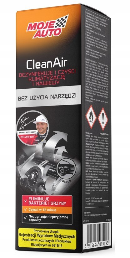 Odświeżacz klimatyzacji Moje Auto - Black 150 ml