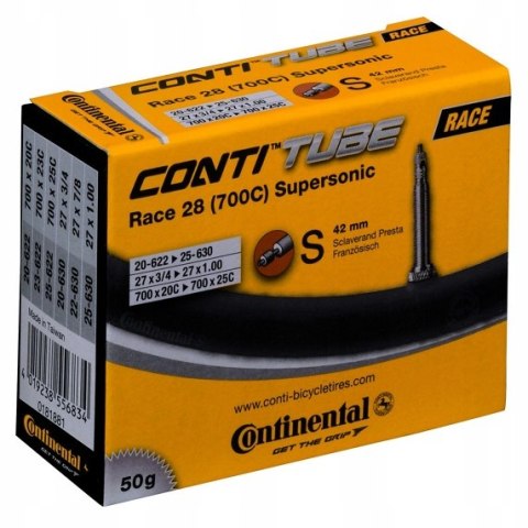 DĘTKA CONTINENTAL RACE 28 (700C) SUPERSONIC 20-622/25-630 Presta 42mm