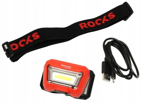 LAMPA LATARKA CZOŁOWA ROOKS Z SENSOREM 300lm LAMPA LATARKA CZOŁOWA ROOKS Z SENSOREM 300lm