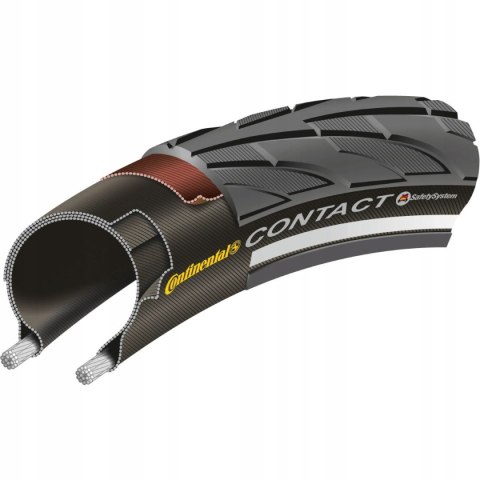 Opona rowerowa CONTINENTAL CONTACT 28 x 1 3/8 x 1 5/8" (37-622) z paskiem Opona rowerowa CONTINENTAL CONTACT 28 x 1 3/8 x 1 5/8" (37-622) z paskiem