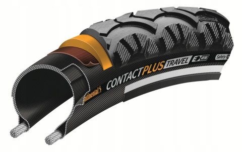 Opona rowerowa CONTINENTAL CONTACT PLUS TRAVEL 26x1.75" (47-559) z paskiem Opona rowerowa CONTINENTAL CONTACT PLUS TRAVEL 26x1.75" (47-559) z paskiem
