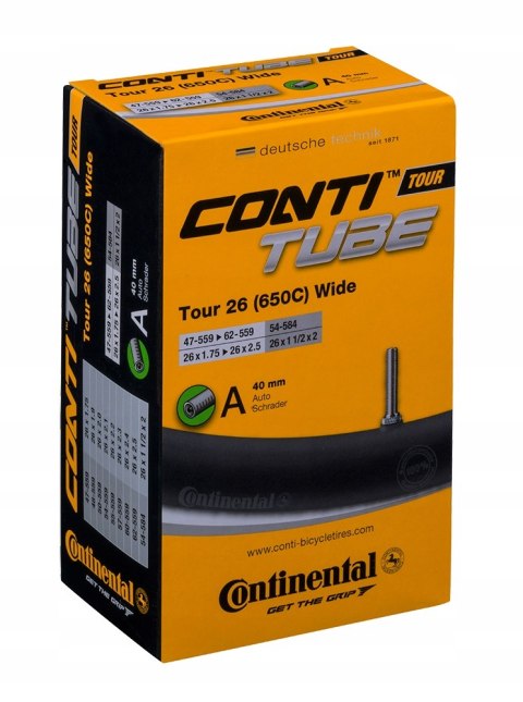 DĘTKA CONTINENTAL Tour 26 (650C) Wide 26X1,75-2,5 (47/62-559) AV 40MM
