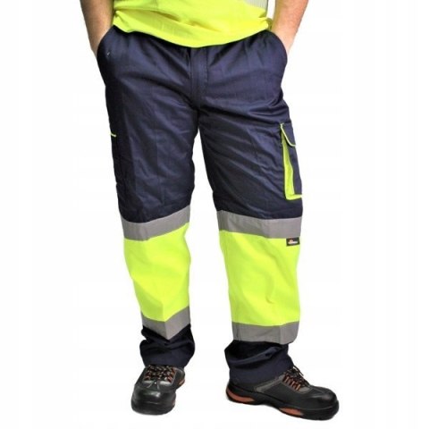 Spodnie robocze długie VIZWELL VWTC17YN / XL Spodnie robocze długie VIZWELL VWTC17YN / XL