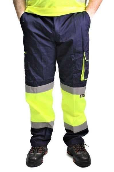 Spodnie robocze długie VIZWELL VWTC17YN / XL Spodnie robocze długie VIZWELL VWTC17YN / XL
