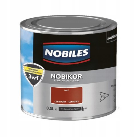 Farba podkładowa Nobiles czerwona tlenkowa 0,5 l Farba podkładowa Nobiles czerwona tlenkowa 0,5 l