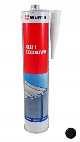 Klej uszczelniacz uniwersalny Würth 300 ml Czarny Szczeliwo K+D