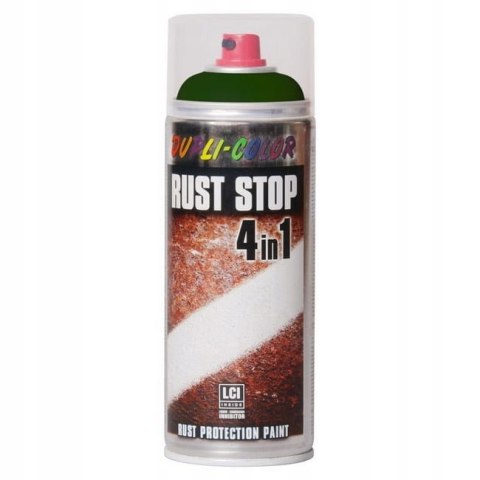 Lakier antykorozyjny Dupli Color Rust Stop RAL 6005 zielony 400ml spray Lakier antykorozyjny Dupli Color Rust Stop RAL 6005 zielony 400ml spray