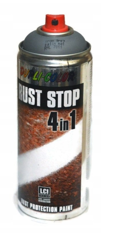 Lakier antykorozyjny Dupli Color Rust Stop RAL 7011 SZARY 400ML Lakier antykorozyjny Dupli Color Rust Stop RAL 7011 SZARY 400ML