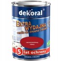 Farba olejno-ftalowa do drewna Dekoral 0,9 l Czerwony Karminowy Matowy mat