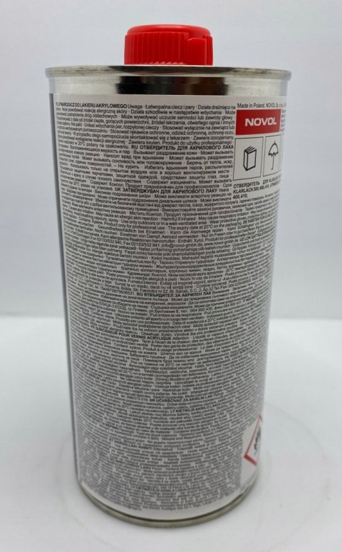 NOVOL ULTRA UTWARDZACZ 0,5L DO ULTRA 400, 410 1L NOVOL ULTRA UTWARDZACZ 0,5L DO ULTRA 400, 410 1L