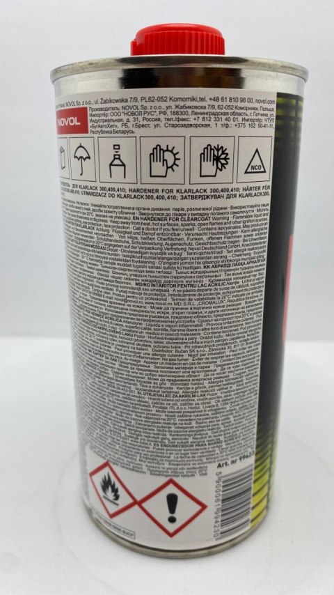 NOVOL ULTRA UTWARDZACZ 0,5L DO ULTRA 400, 410 1L NOVOL ULTRA UTWARDZACZ 0,5L DO ULTRA 400, 410 1L