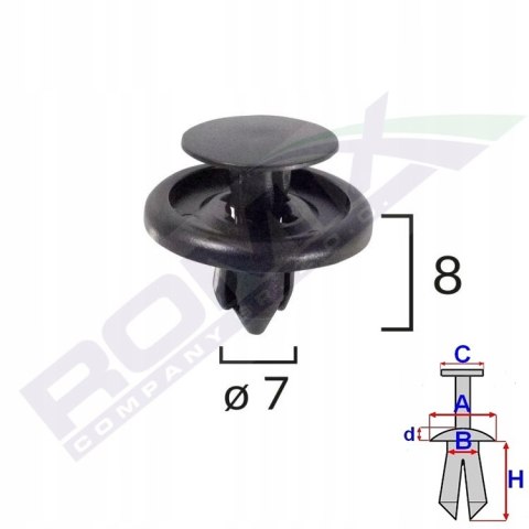 Spinka tapicerska kołek Romix B22090 1szt