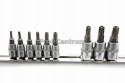 Jonnesway Zestaw nasadek Torx z otworem 1/4 3/8 T10T50 9szt. (S08H23TS9S)