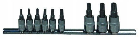 Jonnesway Zestaw nasadek Torx z otworem 1/4 3/8 T10T50 9szt. (S08H23TS9S) Jonnesway Zestaw nasadek Torx z otworem 1/4 3/8 T10T50 9szt. (S08H23TS9S)