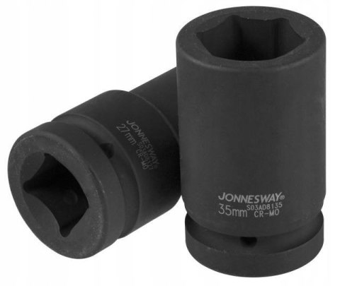 Nasadka udarowa 6-kątna długa metryczna 1" Jonnesway 28 mm Nasadka udarowa 6-kątna długa metryczna 1" Jonnesway 28 mm