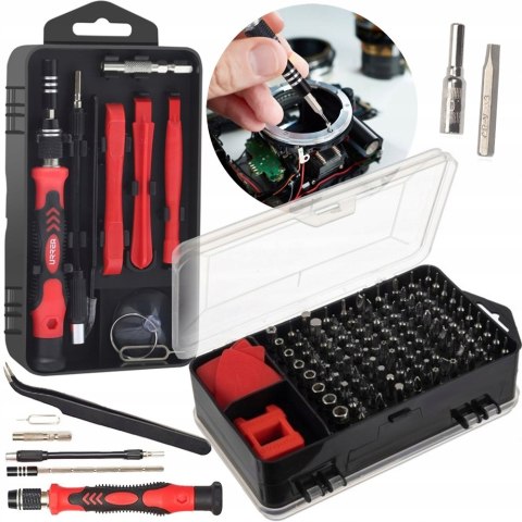 ZESTAW ŚRUBOKRĘTÓW PRECYZYJNYCH WKRĘTAKI 115w1 TORX BITY ETUI