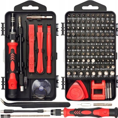 ZESTAW ŚRUBOKRĘTÓW PRECYZYJNYCH WKRĘTAKI 115w1 TORX BITY ETUI