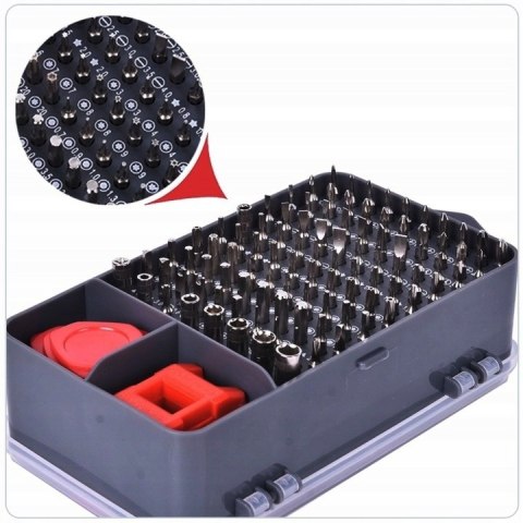 ZESTAW ŚRUBOKRĘTÓW PRECYZYJNYCH WKRĘTAKI 115w1 TORX BITY ETUI