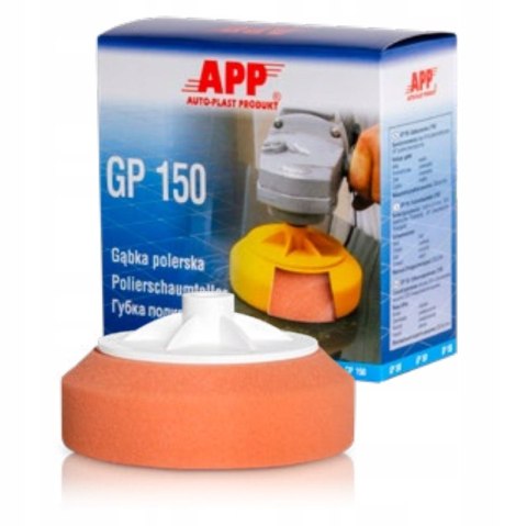 APP GP 150 GĄBKA POLERSKA M14 POMARAŃCZOWA UNIWERSALNA 150 mm APP GP 150 GĄBKA POLERSKA M14 POMARAŃCZOWA UNIWERSALNA 150 mm