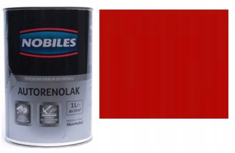 NOBILES Autorenolak Farba Do Metalu C-120 Czerwony 1L NOBILES Autorenolak Farba Do Metalu C-120 Czerwony 1L