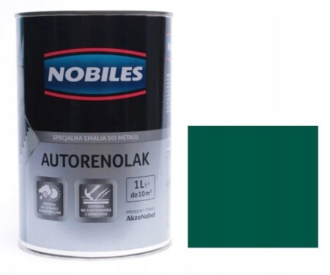 NOBILES Autorenolak Farba Do Metalu L-50 Zielony 1L NOBILES Autorenolak Farba Do Metalu L-50 Zielony 1L