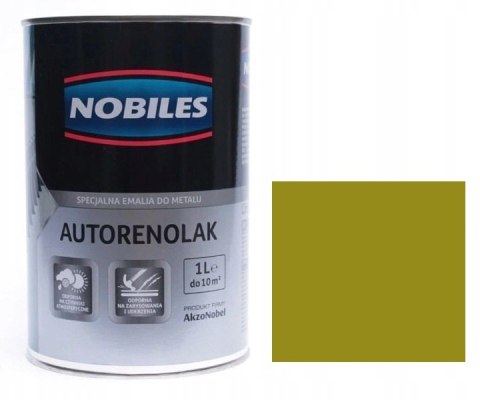NOBILES Autorenolak Farba Do Metalu L-76 Zielony Groszek 1L NOBILES Autorenolak Farba Do Metalu L-76 Zielony Groszek 1L