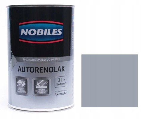 NOBILES Autorenolak Farba Do Metalu Stalowy Jasny 1L NOBILES Autorenolak Farba Do Metalu Stalowy Jasny 1L