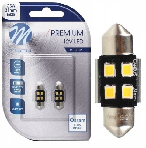 Żarówka C5W 31mm Dioda OSRAM Opto Semiconductors Żarówka C5W 31mm Dioda OSRAM Opto Semiconductors