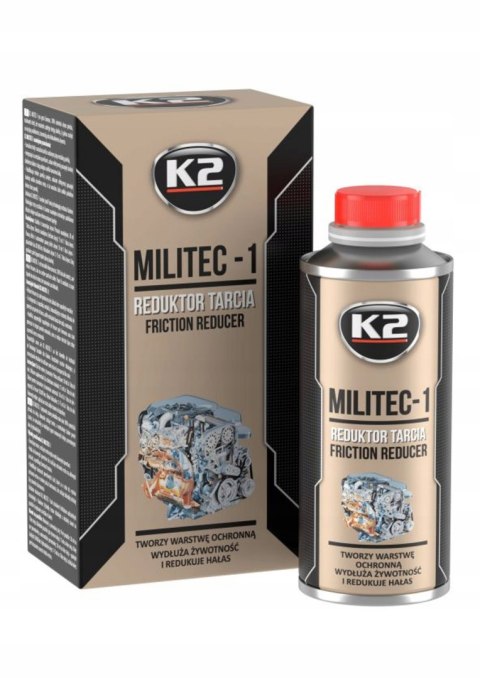 Dodatek do oleju silnikowego K2 Militec-1 250 ml Dodatek do oleju silnikowego K2 Militec-1 250 ml