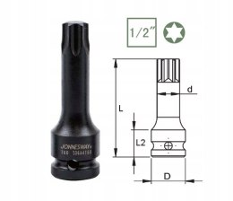 Klucz udarowy TORX T70 z nasadką 1/2