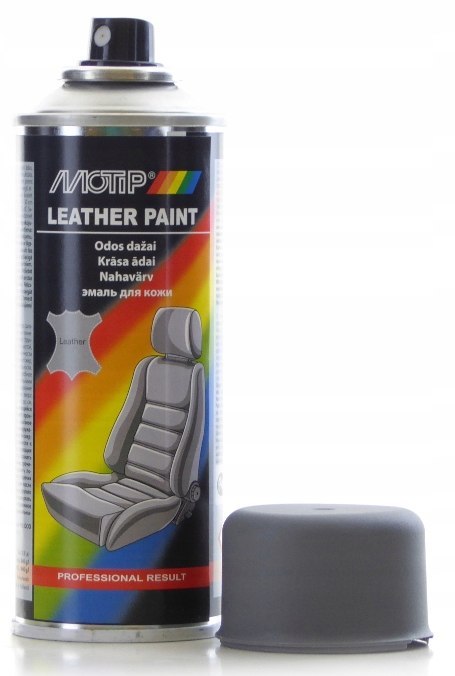MOTIP LAKIER FARBA DO SKÓRY SPRAY SZARY 200 ML