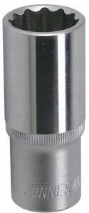 Nasadka długa 30mm 1/2" 12-kątna S04HD4730 JONNESWAY
