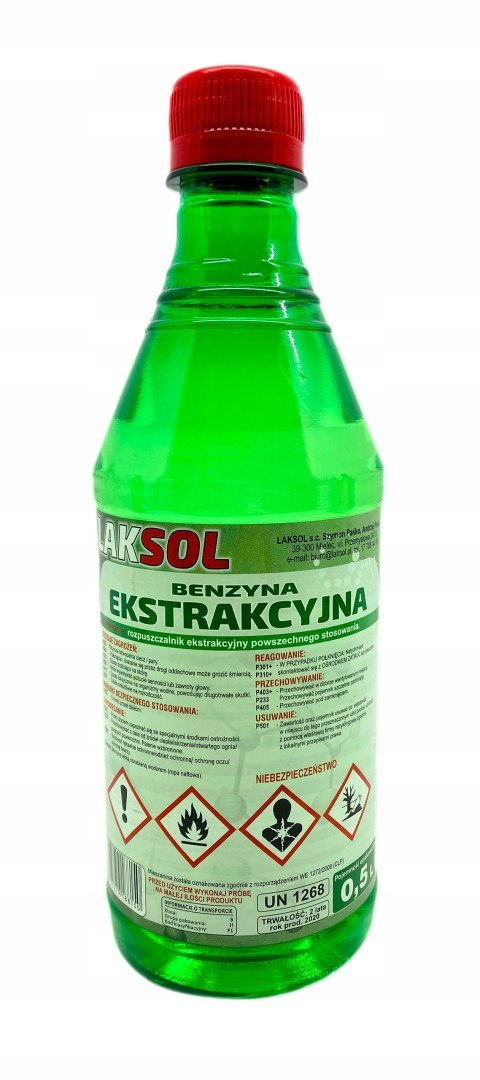 Benzyna ekstrakcyjna Laksol 500ml Benzyna ekstrakcyjna Laksol 500ml