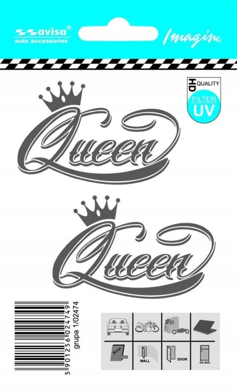 Naklejka QUEEN 2 SZT Avisa Naklejka QUEEN 2 SZT Avisa
