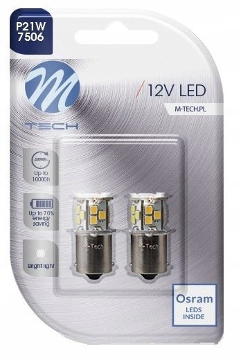 ŻARÓWKA R5W BA15s OSRAM LED M-TECH 21xSMD BIAŁA ŻARÓWKA R5W BA15s OSRAM LED M-TECH 21xSMD BIAŁA