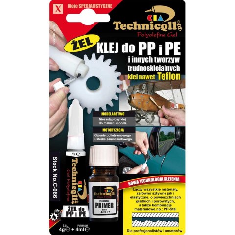 Żel / Klej do PP PE PTFE Technicqll C-086 Żel / Klej do PP PE PTFE Technicqll C-086