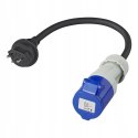 ADAPTER GNIAZDO CEE WTYCZKA SZWAJCARIA 230V KABEL ADAPTER GNIAZDO CEE WTYCZKA SZWAJCARIA 230V KABEL