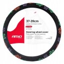 AMiO POKROWIEC NA KIEROWNICE KWIATKI 37-39CM
