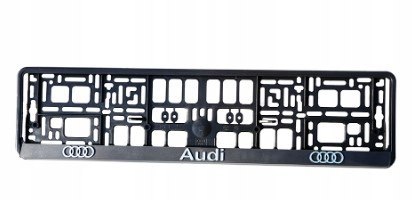 RAMKA POD TABLICĘ REJESTRACYJNĄ 3D AUDI 2 SZT